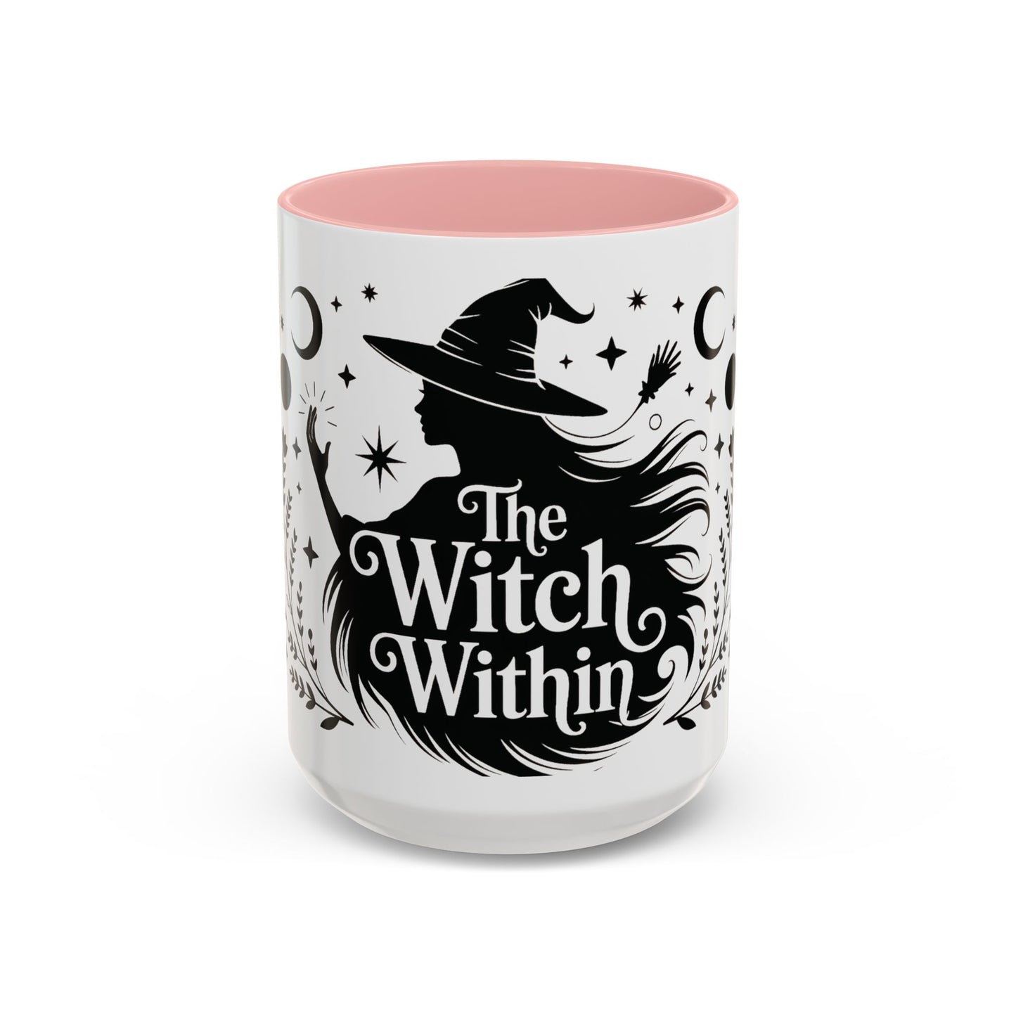 The Witch Within Mug, Minimalist Witchy Coffee Cup, Celestial Feminine Power Gift, Spiritual Boho Halloween Drinkware, Coffee Mug (11, 15oz)
