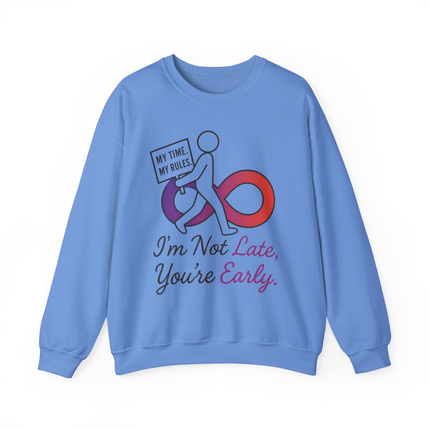 My Time, My Rules Funny Crewneck Sweatshirt, Womens Pullover, Gift for Her, Birthdays, Humor Clothing, Casual Style