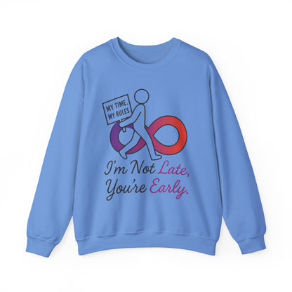 My Time, My Rules Funny Crewneck Sweatshirt, Womens Pullover, Gift for Her, Birthdays, Humor Clothing, Casual Style