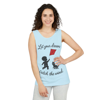 Dream-Catching Tank Top - Lightweight, Womens, Inspirational Graphic Tee, Summer Wear, Perfect Gift for Kids & Families