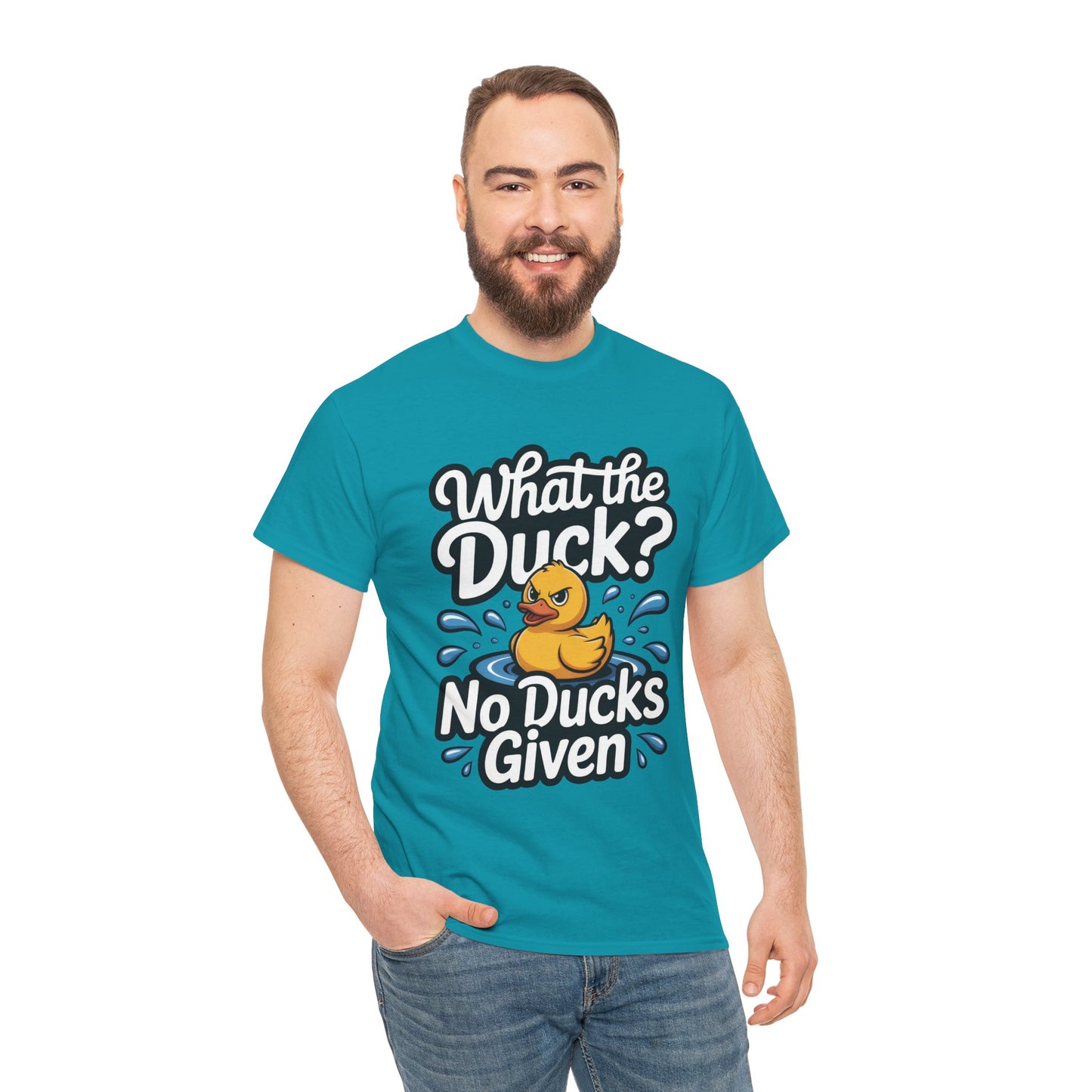 Funny Duck Shirt - No Ducks Given Tee - What The Duck Mens T-Shirt - Sarcastic Rubber Duck Graphic - Humor Gift For Him