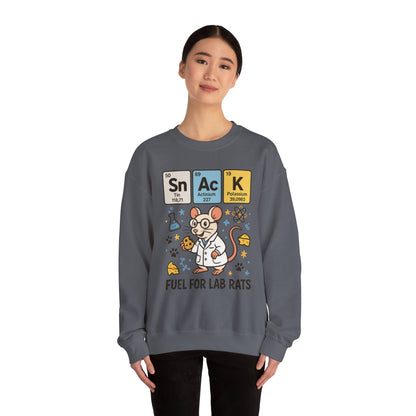 Lab Rat Science Sweatshirt, Science Crewneck, Funny Gift for Teachers, Chemistry Sweatshirt, Cute Lab Rat Design, Perfect for Birthdays