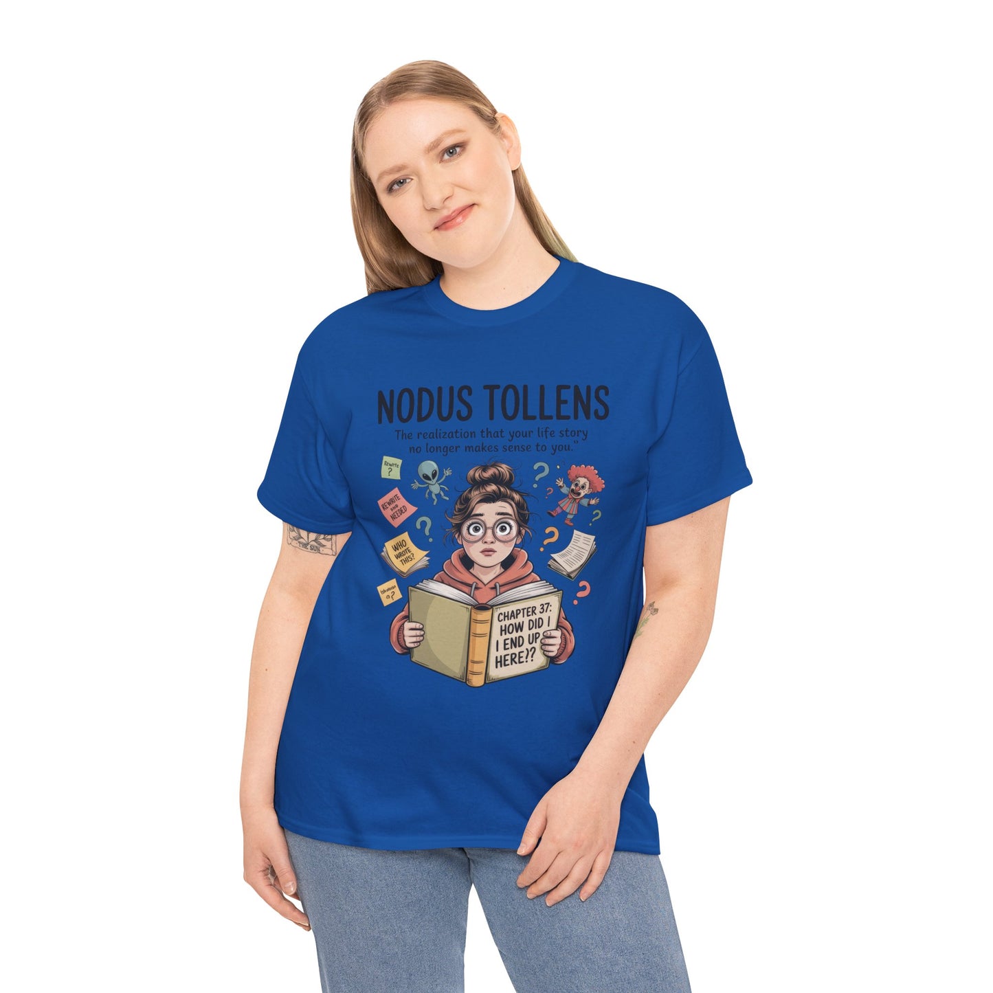 Nodus Tollens Tee, Women's Heavy Cotton Shirt, Latin Words, Moods & Modes, Self-Awareness, Personal Development
