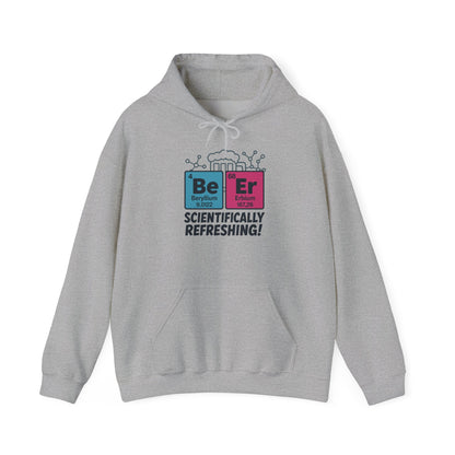 Scientifically Refreshing Beer Mens Hoodie, Gift for Beer Lovers, Science-Inspired Apparel, Perfect for Parties and Gatherings