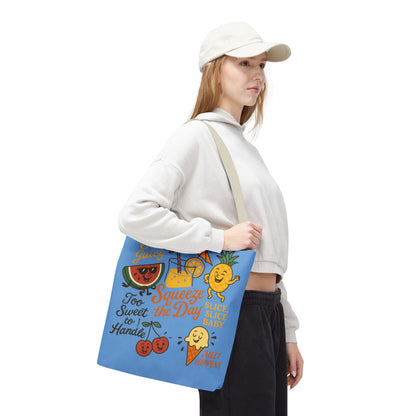Juicy Summer Tote Bag, Fun Beach Carryall, Perfect for Grocery Shopping, Reusable Market Tote, Cute Gift for Fruit Lovers, Large Tote Bag
