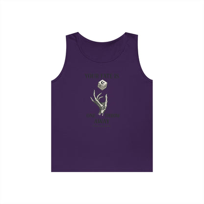 Your Fate Mens Tank Top, Skeleton Dice Graphic Tank, Trendy Gift for Gamers, Gambling Tee, Unique Quote Apparel, Workout Tank, Fitness Shirt