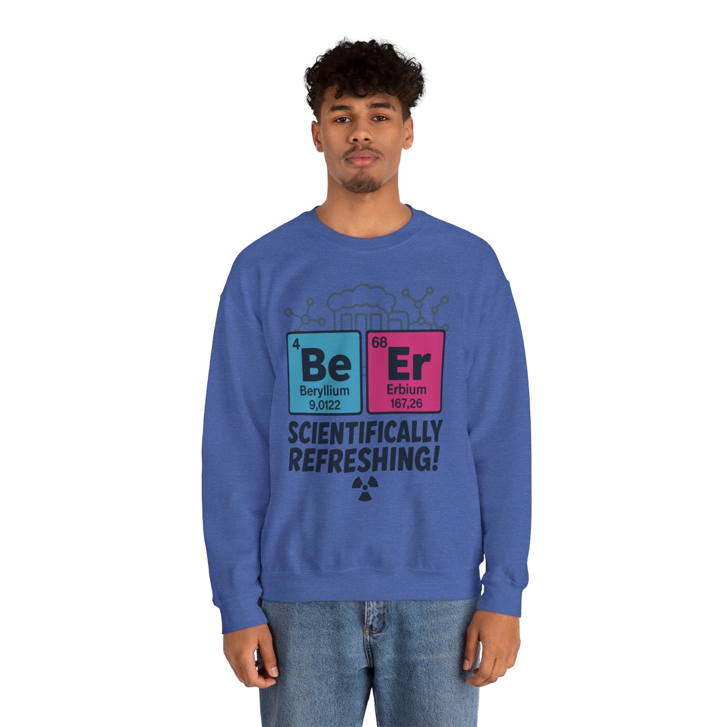 Scientifically Refreshing Beer Mens Sweatshirt, Gift for Beer Lovers, Science-Inspired Apparel, Perfect for Parties and Gatherings