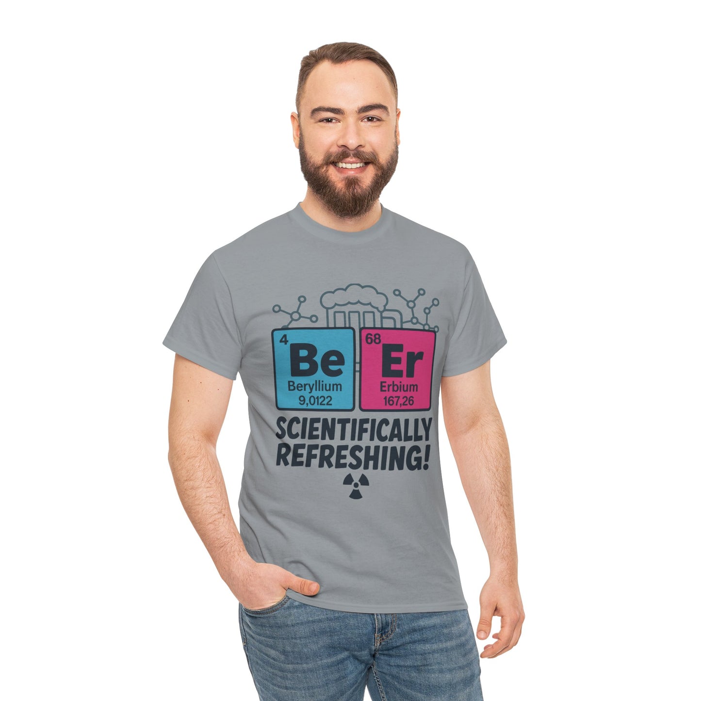Mens Beer Science T-Shirt, Periodic Table Tee, Nerd Shirt for Him, Science Gift Tee, Chemistry Shirt, Science Lover Apparel, STEM Outfit