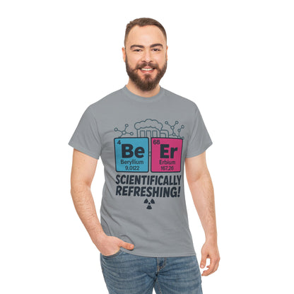 Mens Beer Science T-Shirt, Periodic Table Tee, Nerd Shirt for Him, Science Gift Tee, Chemistry Shirt, Science Lover Apparel, STEM Outfit