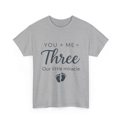 Maternity T-Shirt, Cute Pregnancy Announcement Shirt, Our Little Miracle Expecting Mom Gift, Baby Reveal Tee, Baby Showers Gift