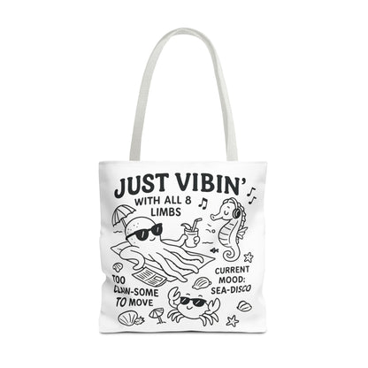 Fun Sea-Themed Tote Bag, Beach Accessories, Summer Vibes, Gift for Ocean Lovers, Reusable Shopping Bag, Cute Beach Tote