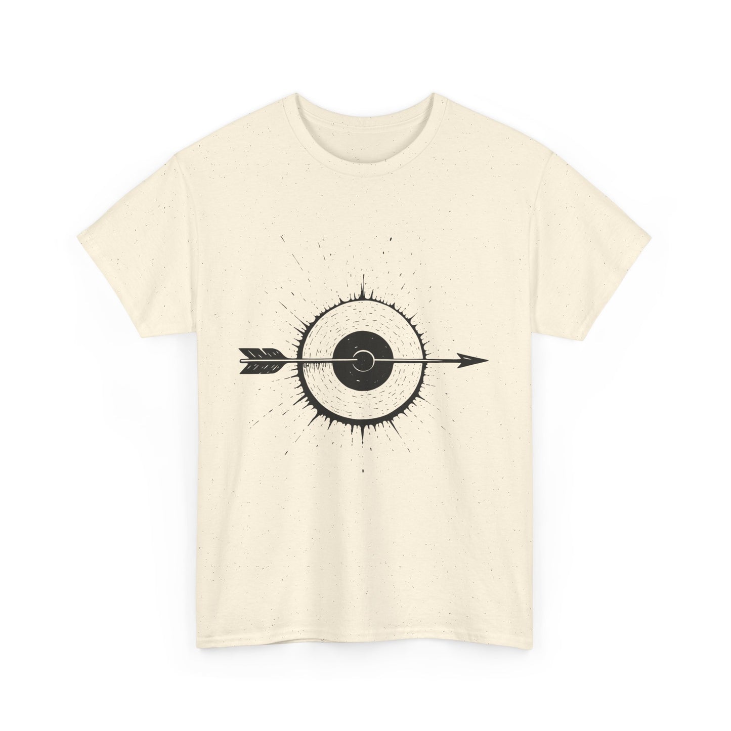 Artistic Arrow Graphic Unisex Cotton Tee, Motivational Shirt, Casual Wear, Gift for Him/Her, Trendy Fashion