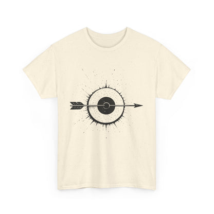 Artistic Arrow Graphic Unisex Cotton Tee, Motivational Shirt, Casual Wear, Gift for Him/Her, Trendy Fashion