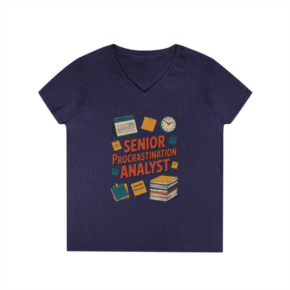 Senior Procrastination Analyst T-Shirt, Fun Gift for Students, Teachers, Graduates, Back to School, Relaxed Vibes, Office Humor Apparel