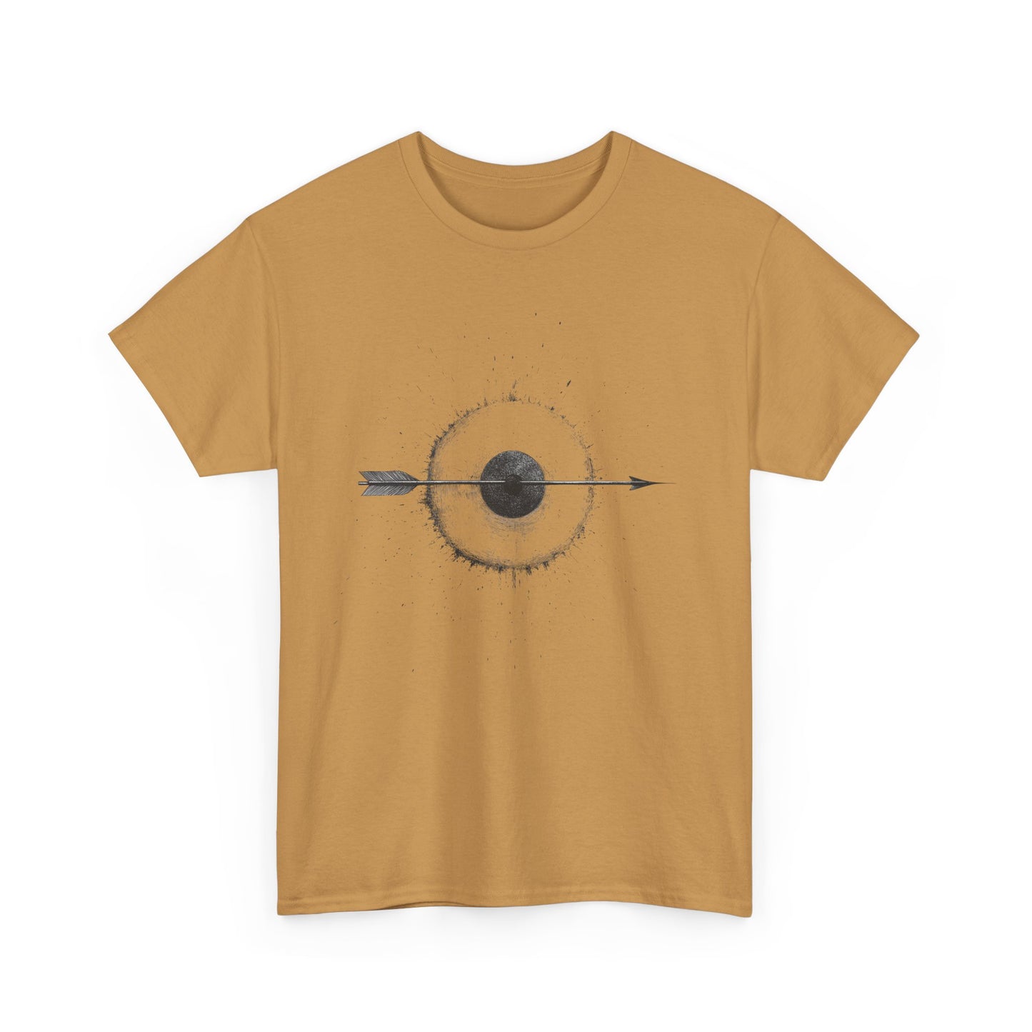 Artistic Arrow Graphic Unisex Cotton Tee, Motivational Shirt, Casual Wear, Gift for Him/Her, Trendy Fashion