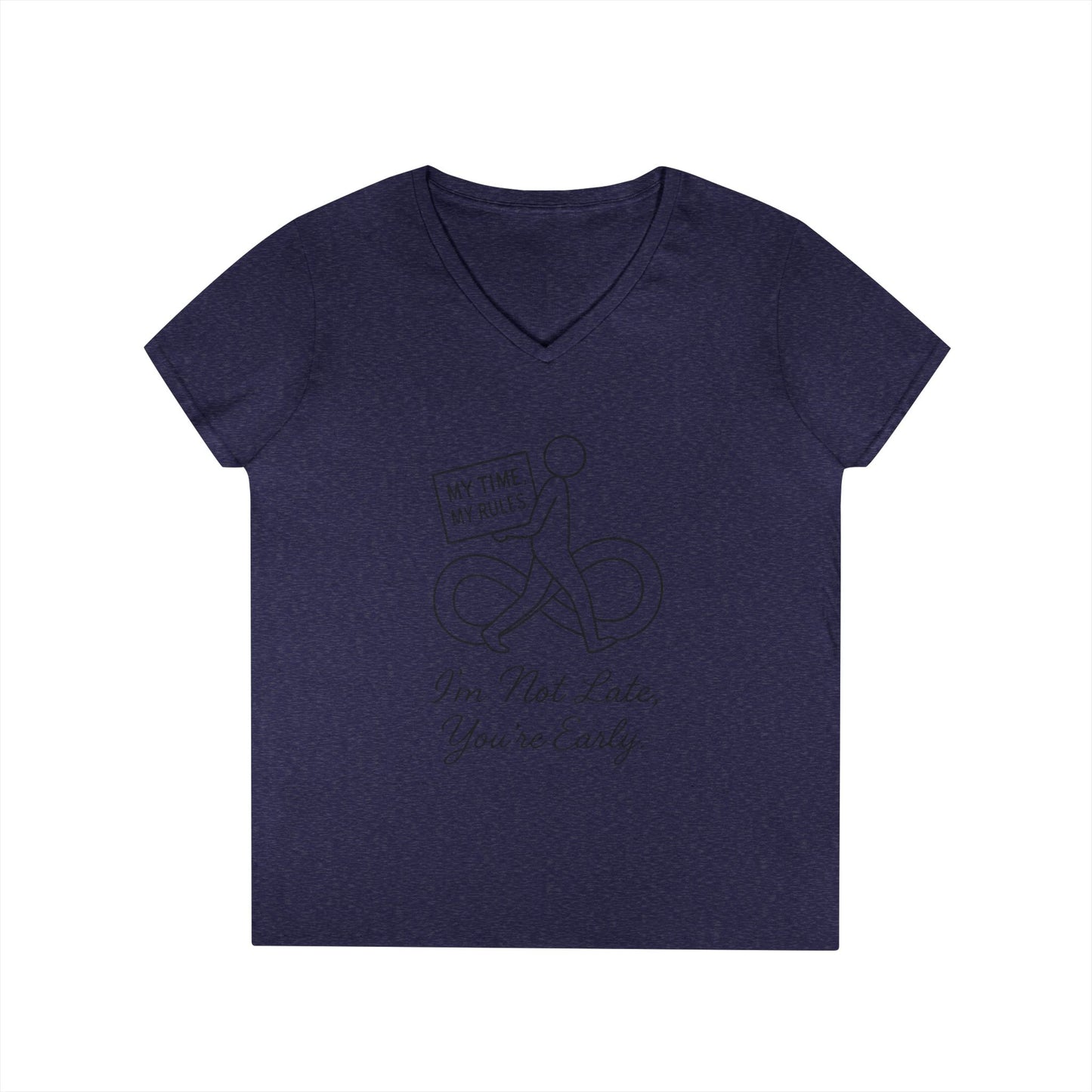 My Time My Rules Women's  V-Neck T-Shirt, Funny T-Shirt, Casual Wear, women empowerment tee, confident woman shirt, self love t shirt
