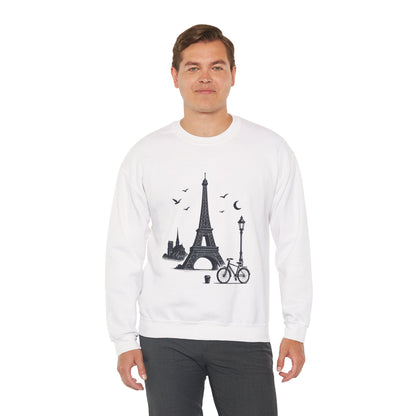 Vintage Parisian Crewneck Sweatshirt, Eiffel Tower Sweater, Cozy Travel Gift, Unisex Fashion, Casual Paris Sweatshirt