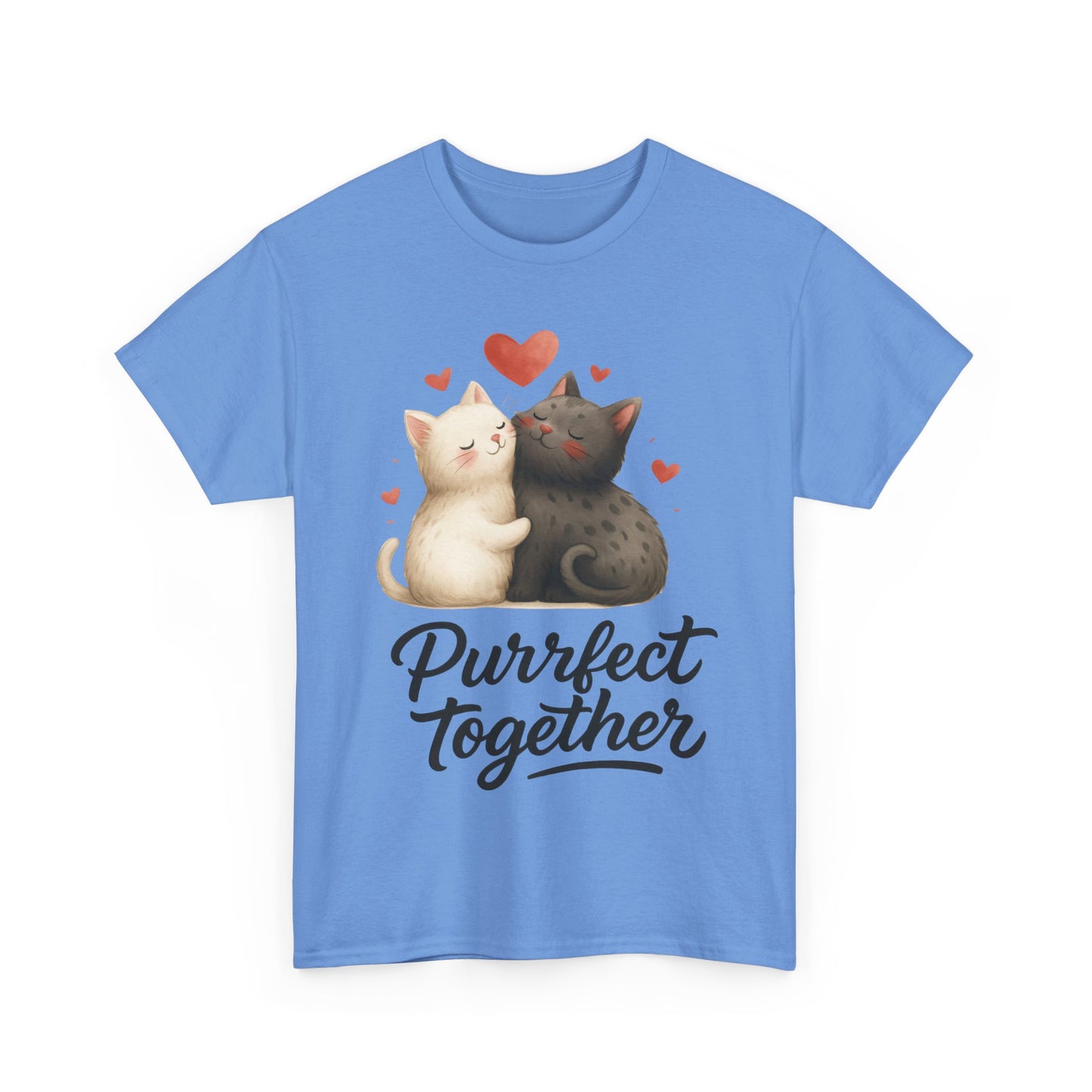 Purrfect Together Cat Womens Tee, Cute Cat Lovers Gift, Funny Animal T-Shirt, Womens Cotton Graphic Tee, Perfect for Valentine's Day, Pet [...]