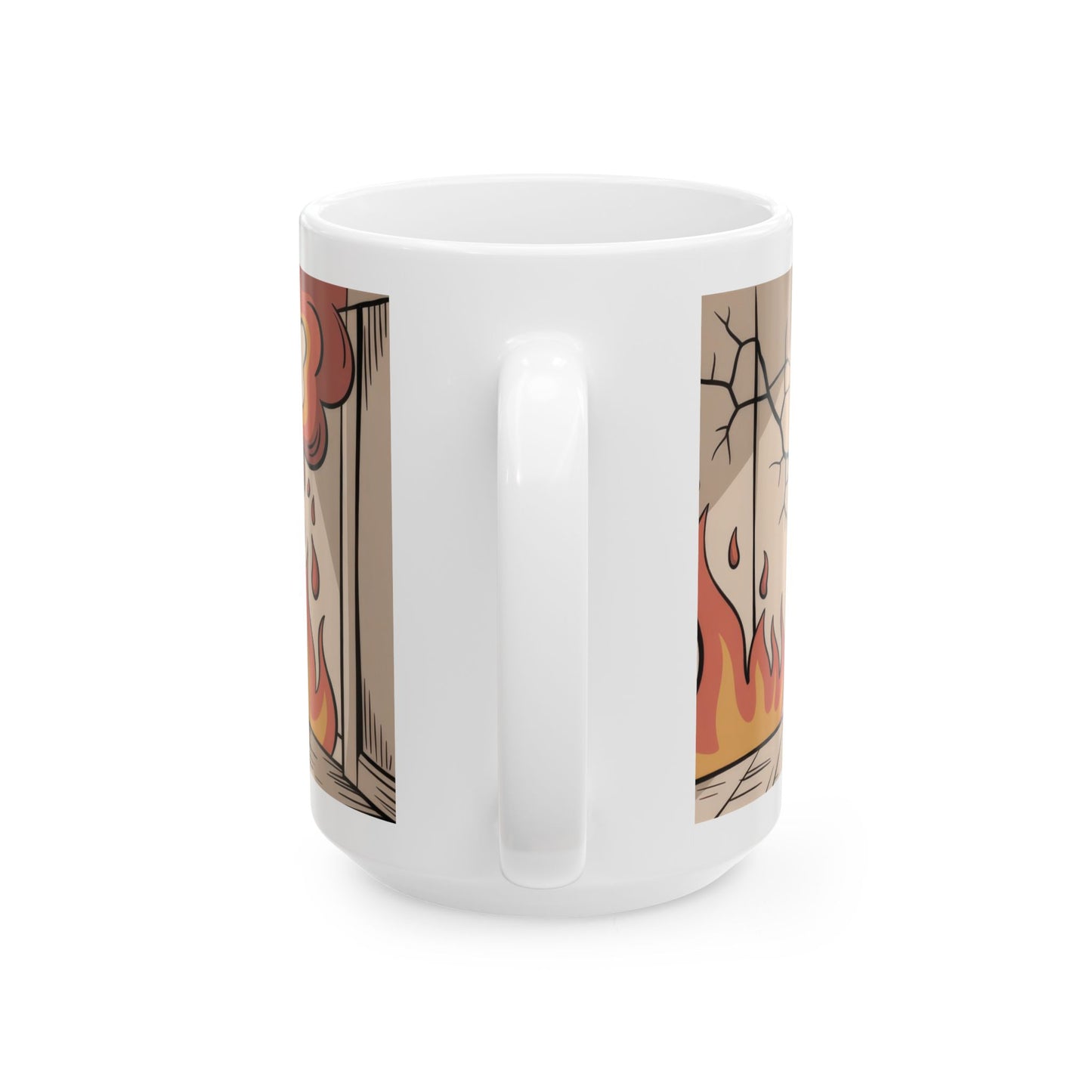 Funny Sarcastic Coffee Mug, Its a Beautiful Day Somewhere, Dark Humor Cup, Chaos Comfort Mug, Ironic Gift for Overthinkers, Optimism Cup