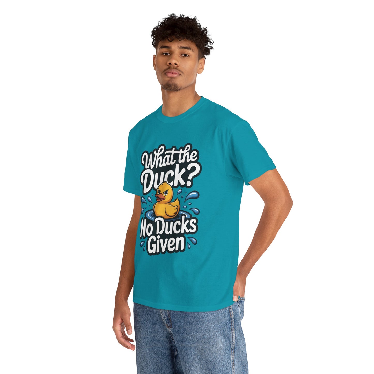 Funny Duck Shirt - No Ducks Given Tee - What The Duck Mens T-Shirt - Sarcastic Rubber Duck Graphic - Humor Gift For Him