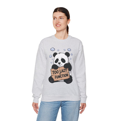 Panda Lazy Crewneck Sweatshirt - Funny Gift for Relaxation, Cute Animal Apparel for Cozy Days, Perfect for Fall and Winter