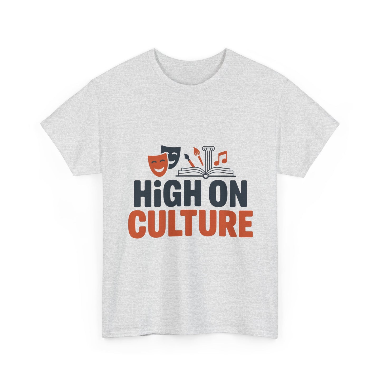 High on Culture Mens T-Shirt, Funny Cultural Graphic Tee, Art Humor