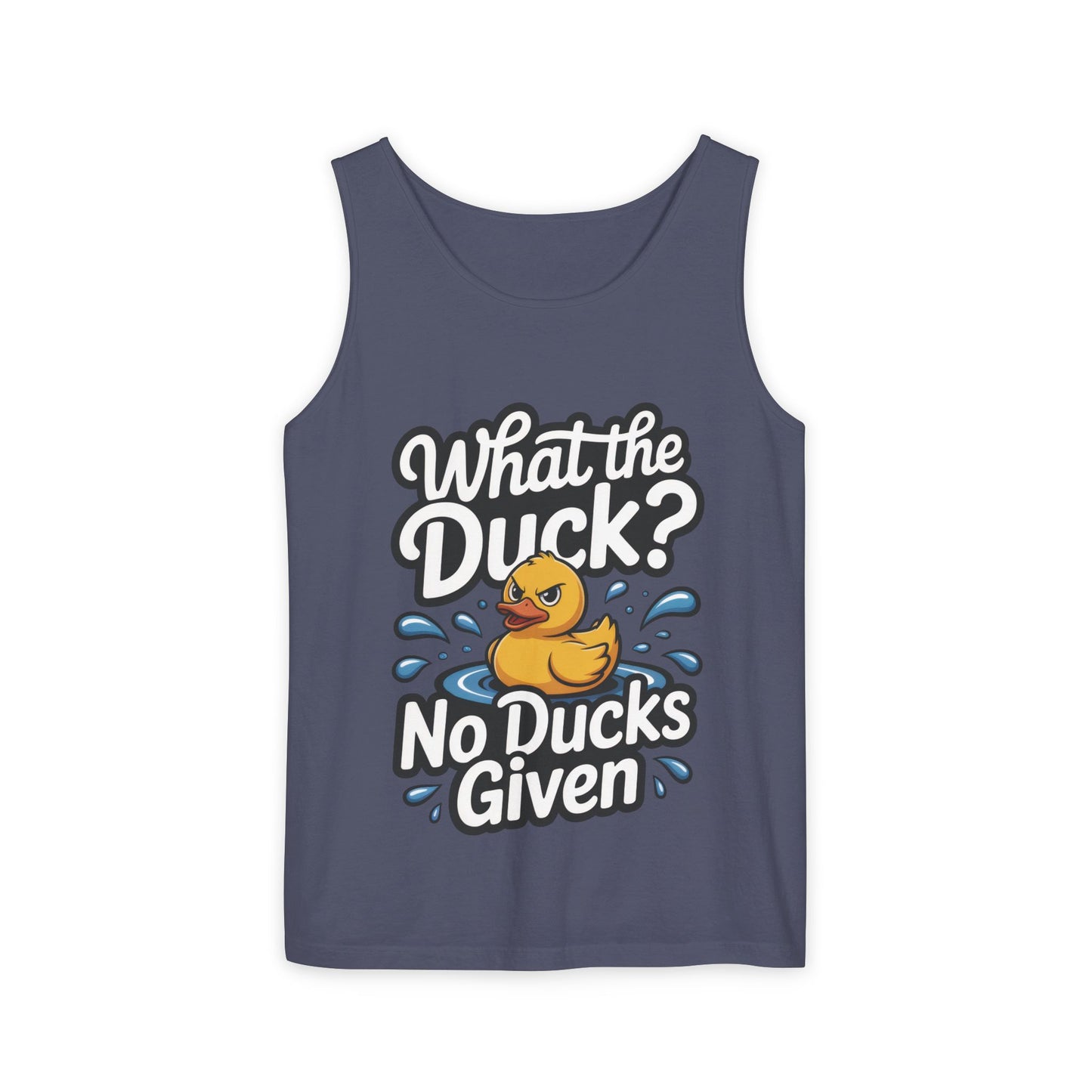 What The Duck Funny Womens Tank Top, No Ducks Given Tee, Sarcastic Duck Tee, Rubber Duck Graphic Tank, Humor Gift For Her,Beach Party Outfit
