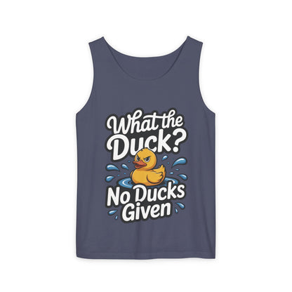 What The Duck Funny Womens Tank Top, No Ducks Given Tee, Sarcastic Duck Tee, Rubber Duck Graphic Tank, Humor Gift For Her,Beach Party Outfit