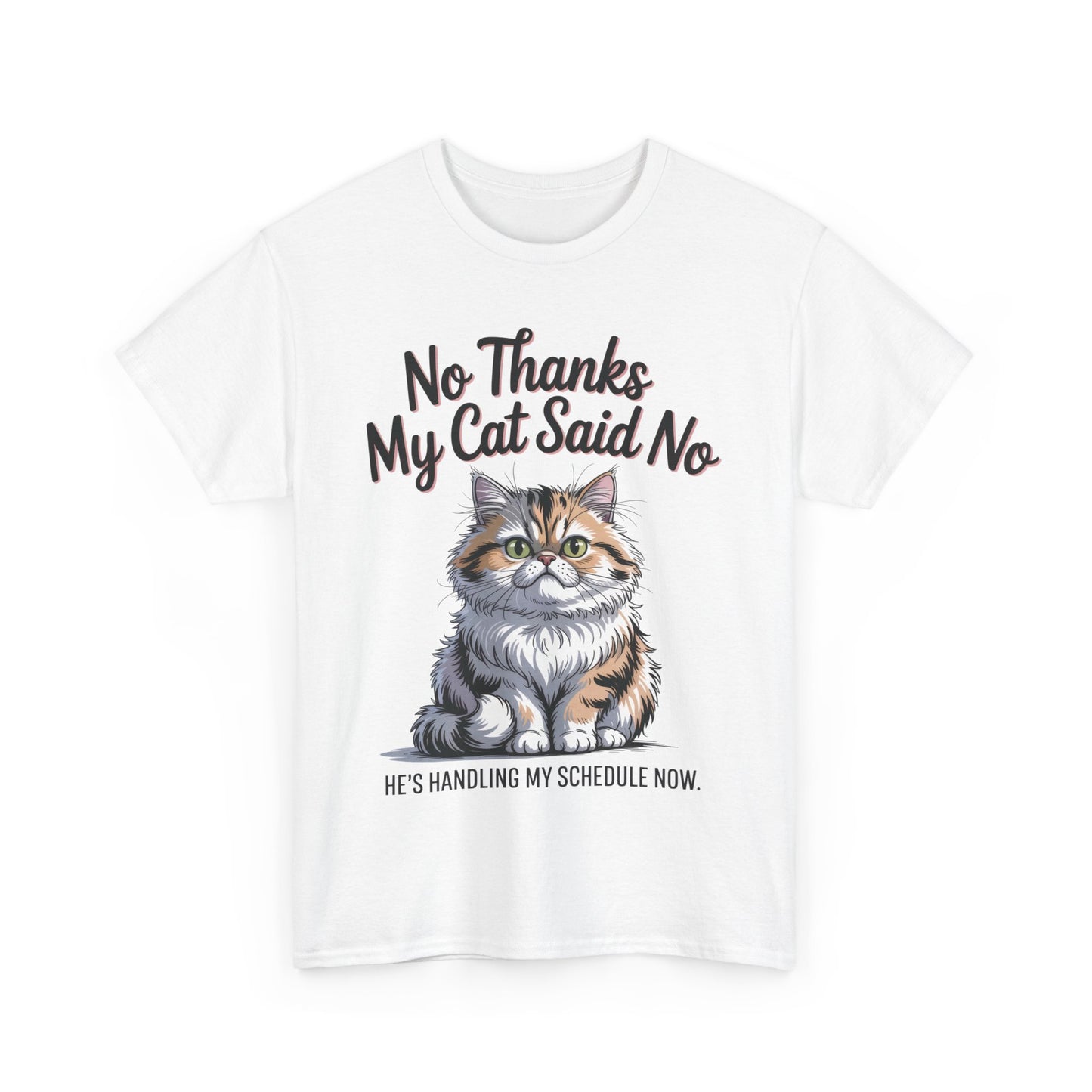 Funny Cat Quote Tee, Womens Heavy Cotton T-Shirt, Pet Lover Gift, Cute Cat Apparel, Cat Mom Tee, Quirky Animal Shirt, Humor