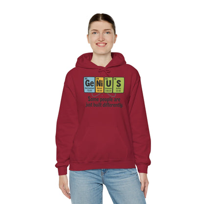 Funny Womens Genius Hoodie, Periodic Table Science Pullover, Nerdy Chemistry Sweatshirt for Her, Science Lover Apparel, Funny Chemistry Gift