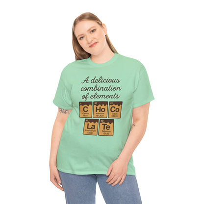 Funny Womens Chocolate T-Shirt, Element Shirt, Sweet Science Gift for Her, Science Humor Shirt, Geeky Gift, Chemistry Inspired Tee
