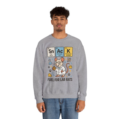 Lab Rat Science Sweatshirt, Science Crewneck, Funny Gift for Teachers, Chemistry Sweatshirt, Cute Lab Rat Design, Perfect for Birthdays