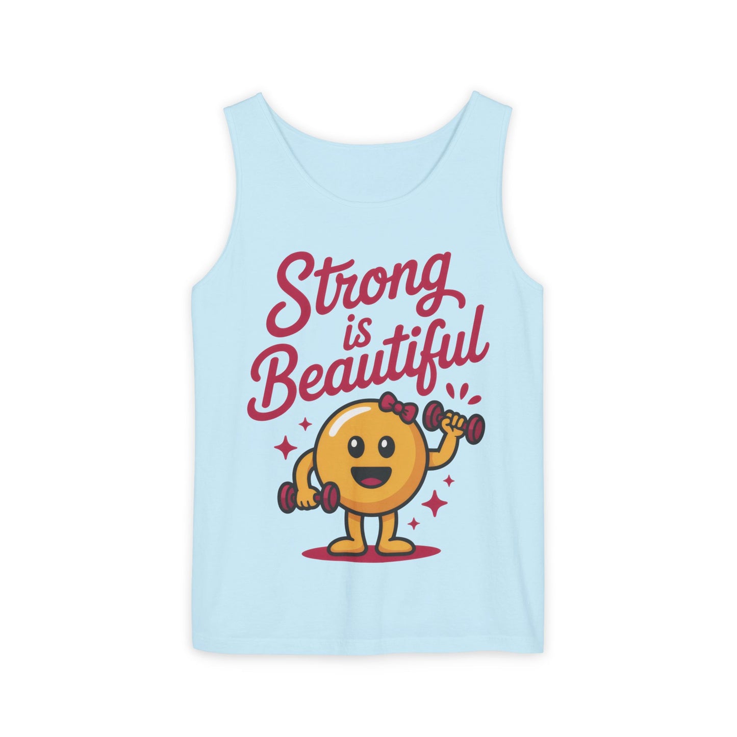 Strong is Beautiful Womens Tank Top, Cute Fitness and Gym Motivation Shirt, Workout Shirt, Exercise Top, Gift for Her, Summer Activewear
