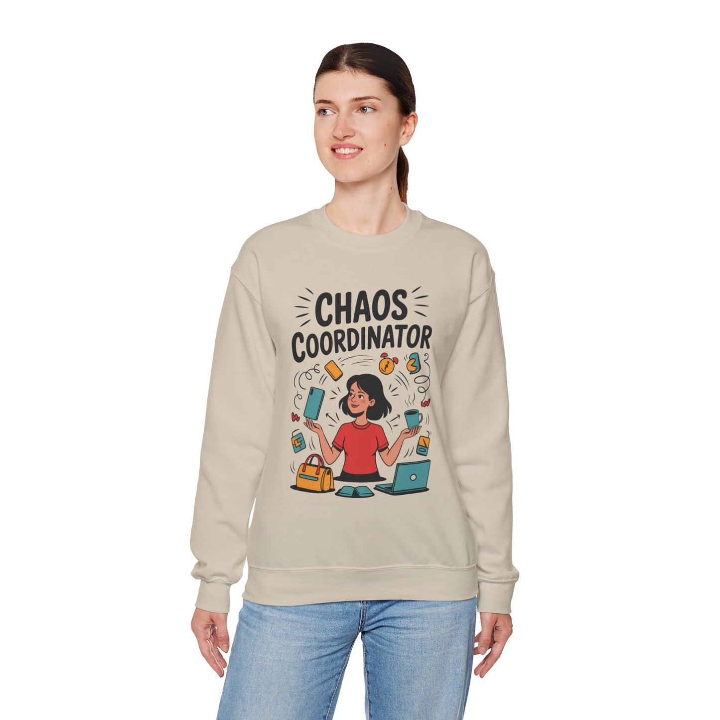 Chaos Coordinator Sweatshirt, Funny Mom Life Sweatshirt ,Gift for Busy Moms, Multitasking Mom Gift, Mom Life Sweatshirt, Mother's Day Gift