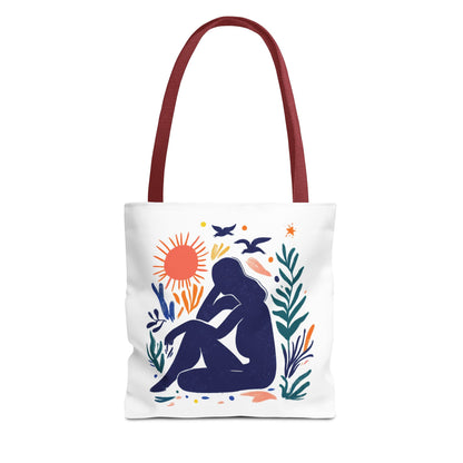 Boho Art Tote Bag, Versatile Eco-Friendly Carryall, Gift for Her, Summer Outing, Beach Bag, Reusable Shopping Tote
