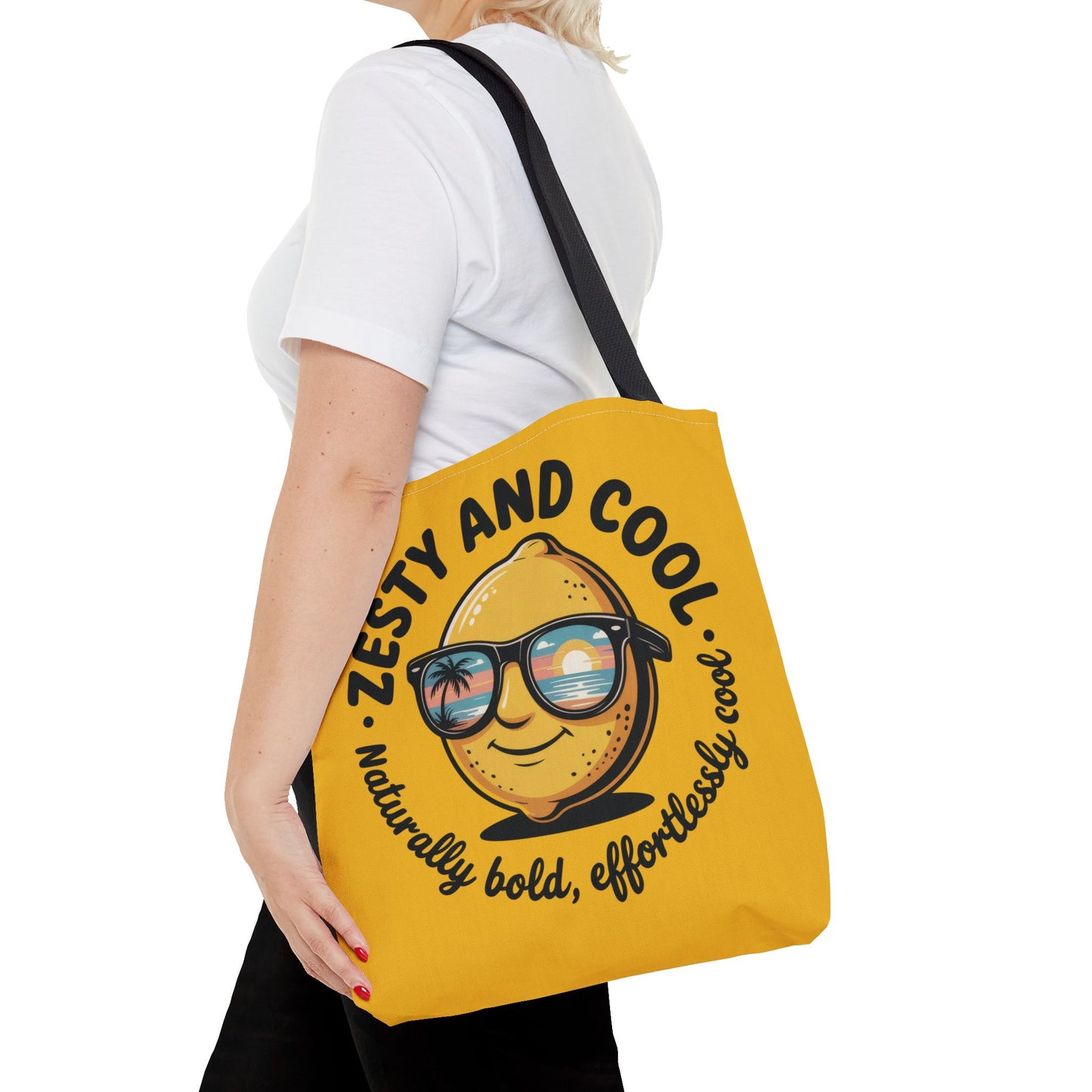 Zesty Lemon Tote Bag - Fun & Bold Carry-All for Everyday Use, Summer, Beach Days, Gifts, Eco-Friendly Shopping, Large Tote Bag