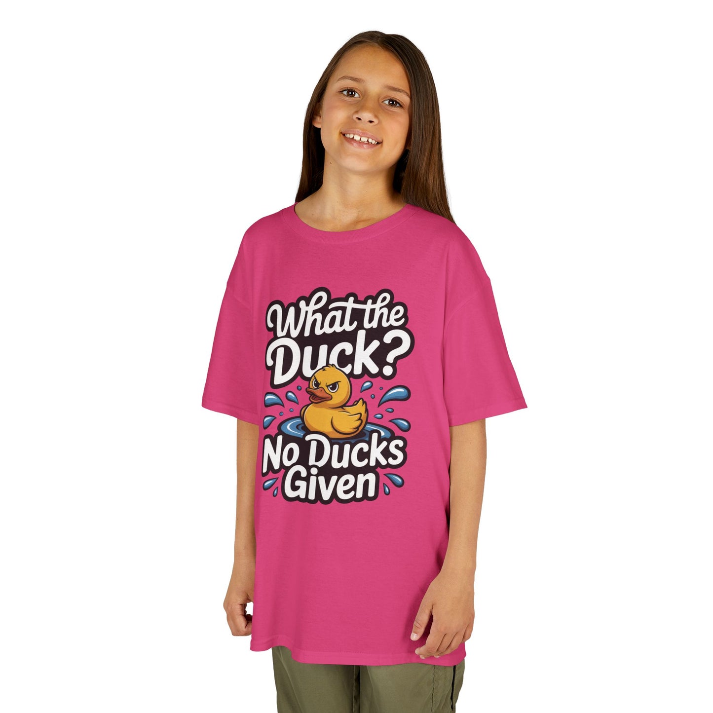 Funny Teen Duck Shirt, Kids Humor Tee, What The Duck Meme Tee, No Ducks Given Youth Tee, Sarcastic Rubber Duck Shirt, Cool Gift For Teens