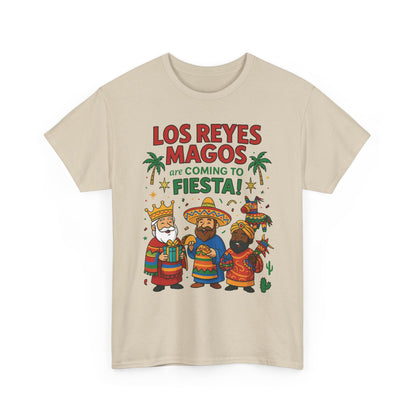 Los Reyes Magos Are Coming to Fiesta!, Funny Three Kings Day Shirt, Día de los Reyes Magos T-Shirt for Christmas Fiesta Lovers