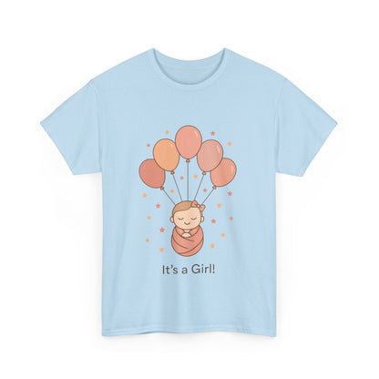 Its a Girl Maternity T-Shirt, Baby Girl Pregnancy Announcement Shirt,Mom To Be Gift, Gender Reveal Tee, Baby Shower Top, Gender Reveal Party