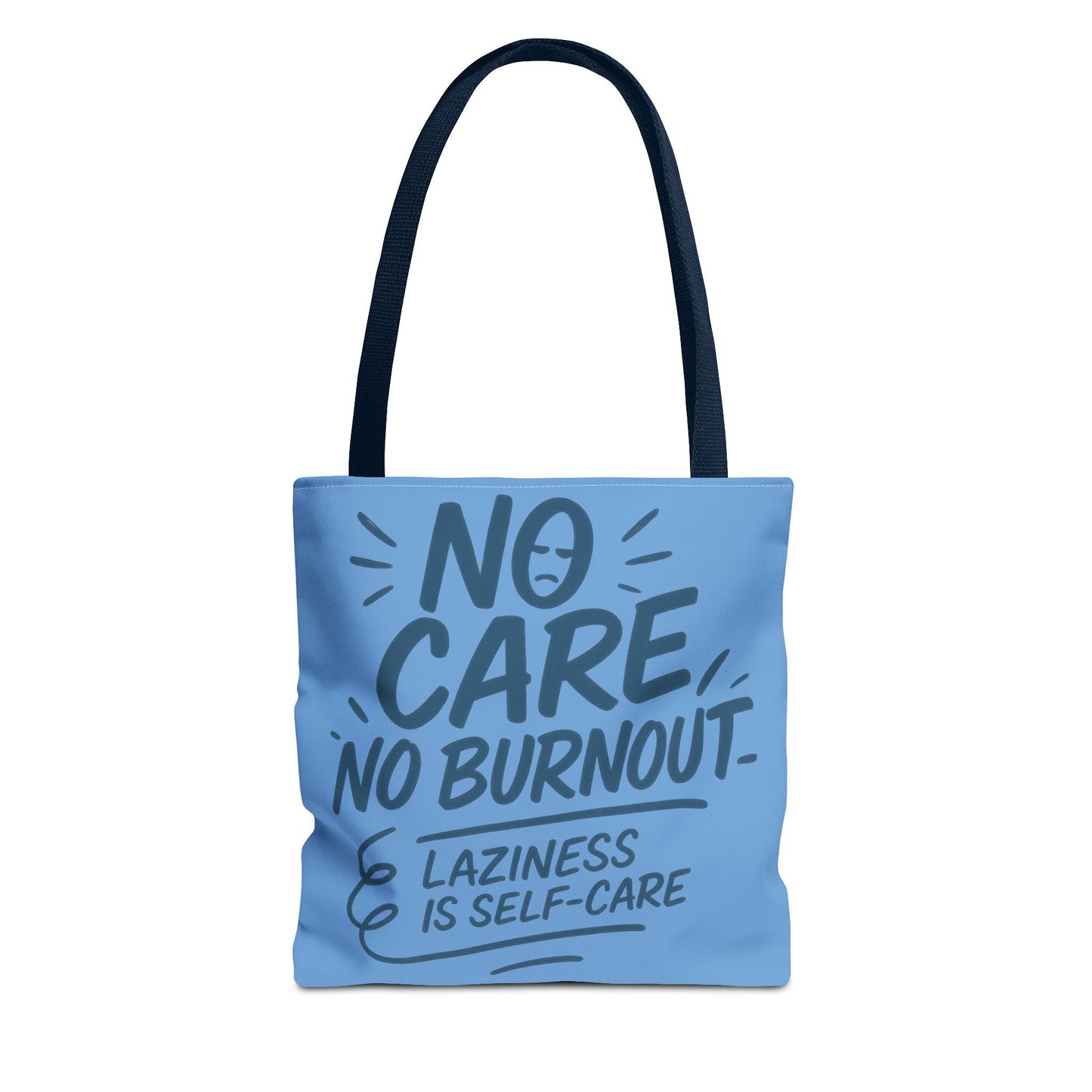 Laziness is Self-Care Funny Quote Bag, Oversized Reusable Canvas Shopping Tote, Sarcastic Self-Care Gift, Weekend Getaway, Everyday Use