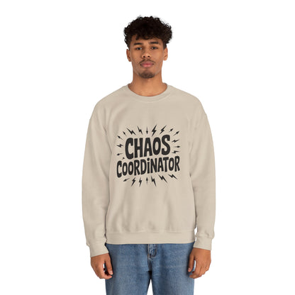 Chaos Coordinator Crewneck Men's Sweatshirt, Funny Gift for Men, Casual Wear, Unique Sweatshirt, Perfect for Everyday Style, Cozy Apparel