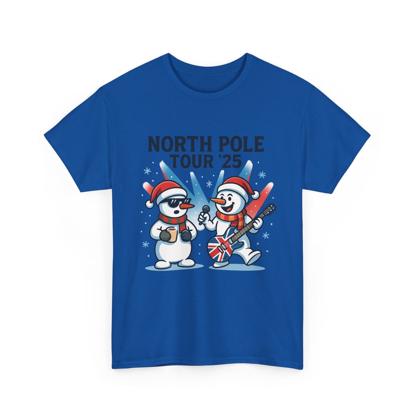 North Pole Tour 25 Men's Christmas T-Shirt, Funny Rock Music Holiday Tee