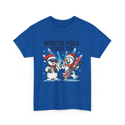 North Pole Tour 25 Men's Christmas T-Shirt, Funny Rock Music Holiday Tee