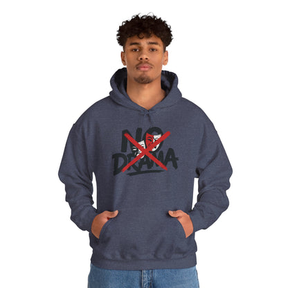 No Drama Mens Hoodie, Cozy Hoodie, Everyday Wear, Gift for Friend, Casual Fashion, Relaxed Vibes