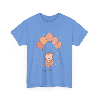 Its a Girl Maternity T-Shirt, Baby Girl Pregnancy Announcement Shirt,Mom To Be Gift, Gender Reveal Tee, Baby Shower Top, Gender Reveal Party