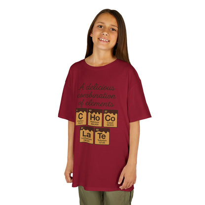 Funny Chocolate Science Young Girl T-Shirt, Choco-LaTe Element Shirt, Sweet Science Gift, Children's Gift, Birthday Party