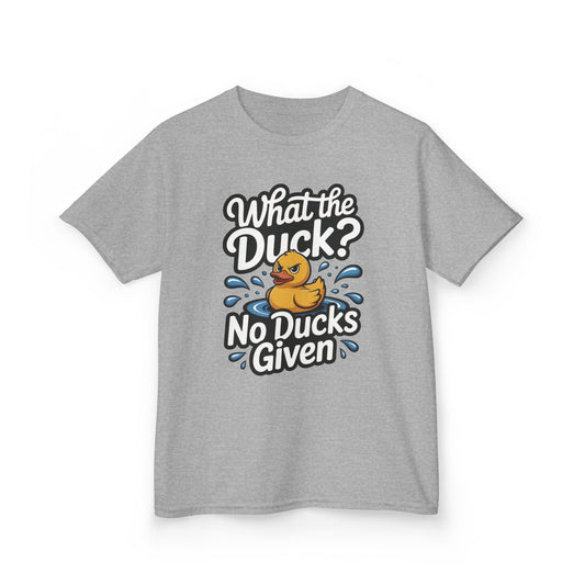 Funny Teen Duck Shirt, Kids Humor Tee, What The Duck Meme Tee, No Ducks Given Youth Tee, Sarcastic Rubber Duck Shirt, Cool Gift For Teens