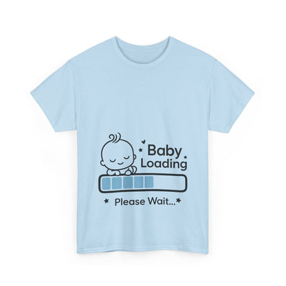 Baby Loading Maternity T-Shirt, Funny Pregnancy Announcement Tee, Mom To Be Gift, Expecting Baby Tee, Pregnancy Reveal Top, Baby Shower Gift