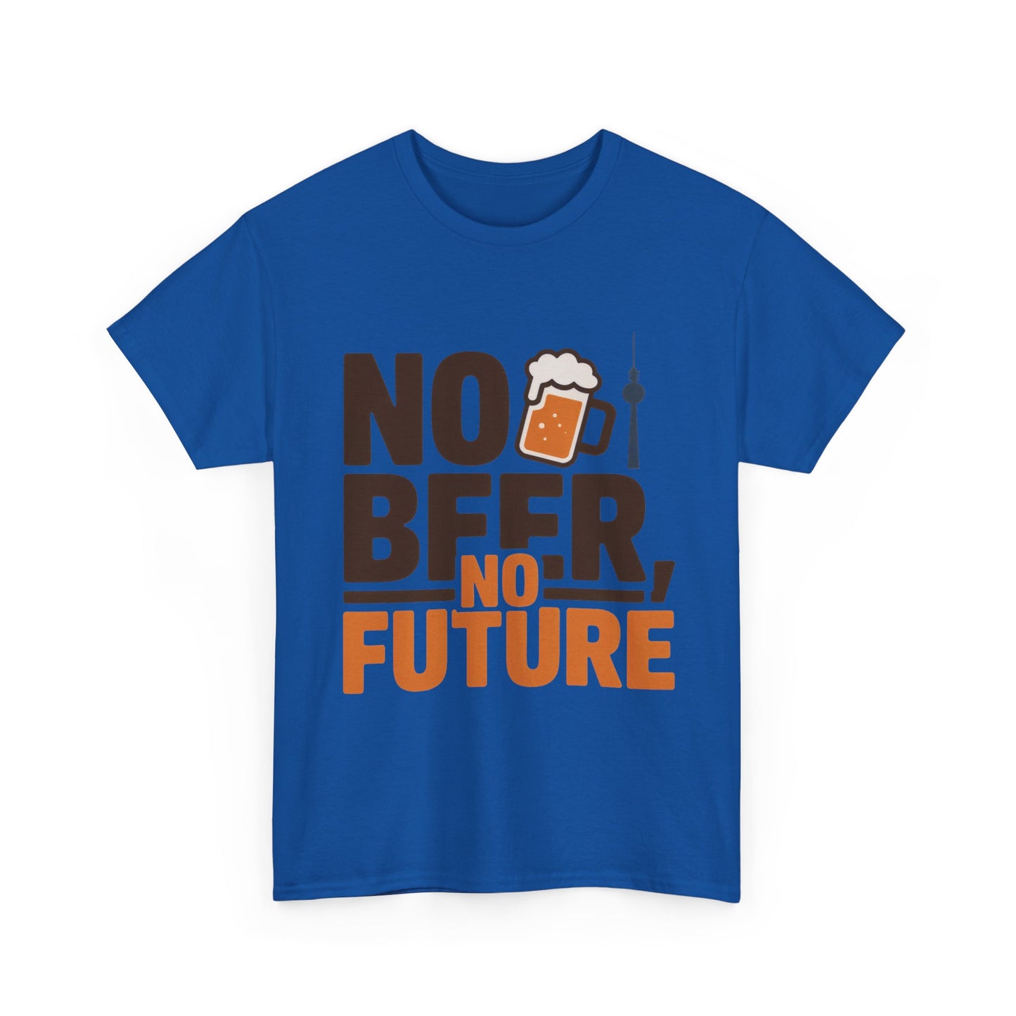 No Beer No Future Funny Beer Graphic Mens T-Shirt, Beer Tee, Beer Lover Tee