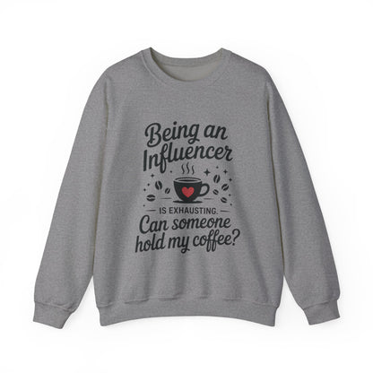 Social Media Humor Womens Sweatshirt, Funny Influencer Sweatshirt, instagram girl top, tiktok fashion, Perfect for Coffee Lovers